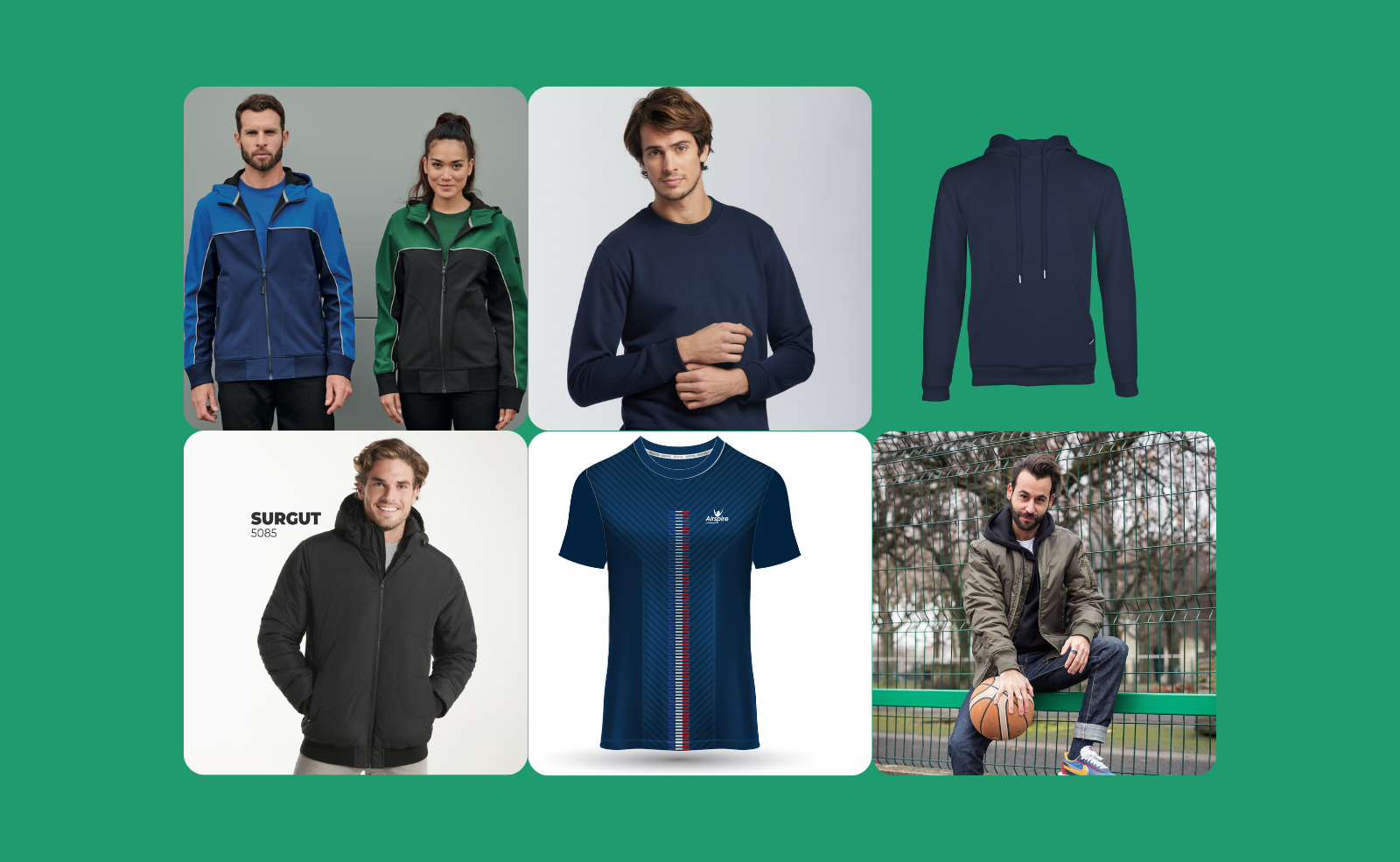 Selection of promotional garment